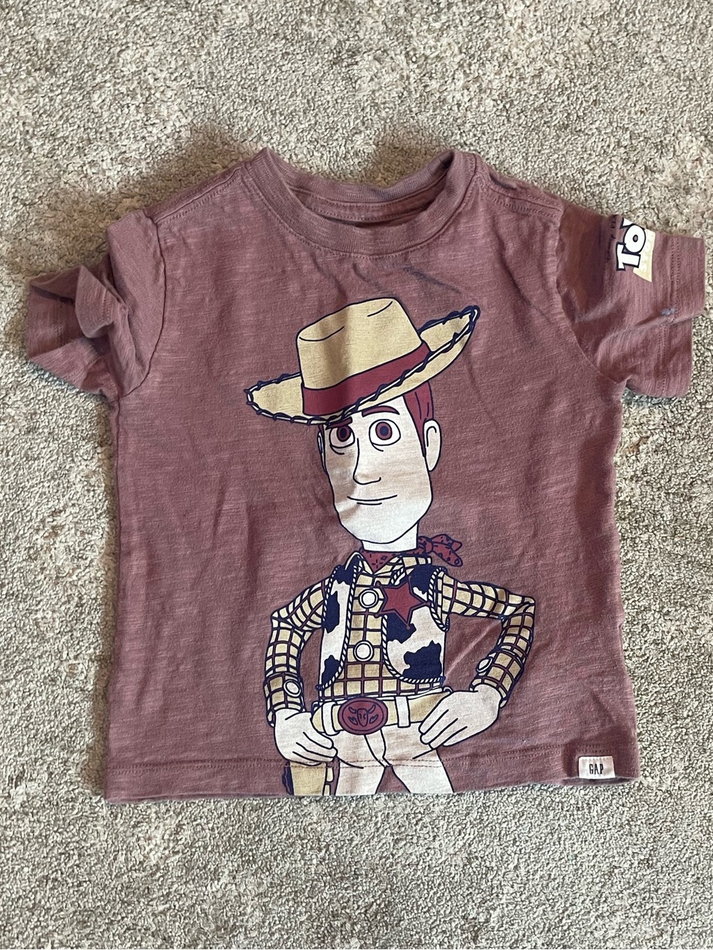 GAP Mauve Woody Graphic Tee - Short Sleeve